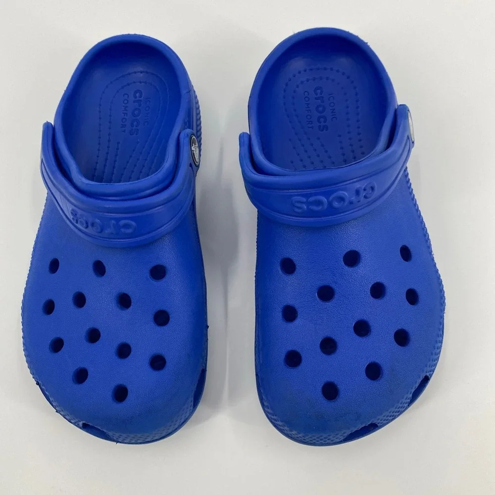 Crocs Classic Clog Kids Size 13 Blue Slip On Water Friendly Comfort Play Outdoor